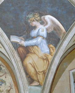 Poésie, Les Quatre Arts, Peduccio, Camera della Fama, 1542 - Giorgio Vasari